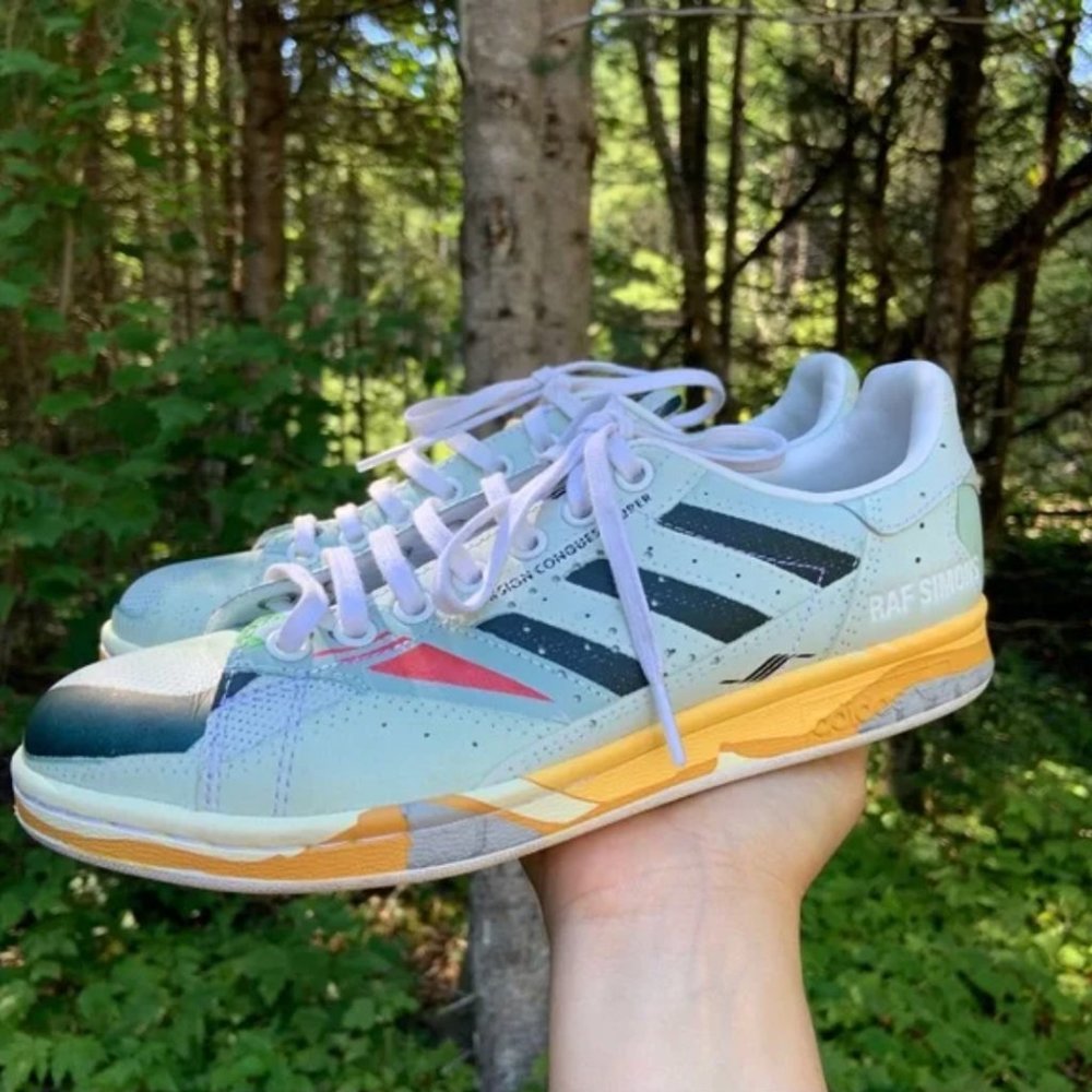 Adidas x Raf Simons Stan Smiths Torsion Conquest Super Sneakers Size 8.5…